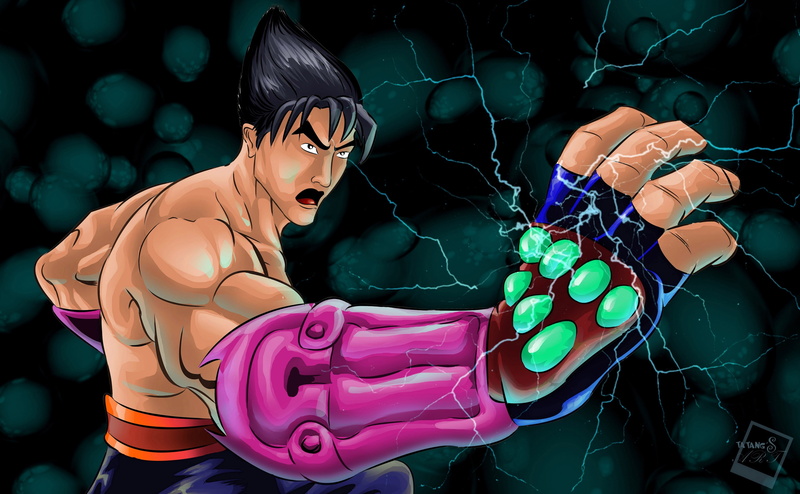 digital painting, tame, achi, kazama, jin, Cartoons, 4K, Others, game