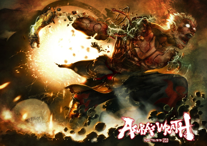 text, abstract, Asuras Wrath, illuminated, glowing, arts culture and entertainment, event, video games, burning, digital, 2K, no people, exploding, asura