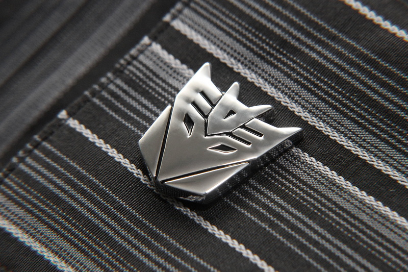 shirt, the Decepticons, 1080P, macro, strips, cufflinks, grey, transformers