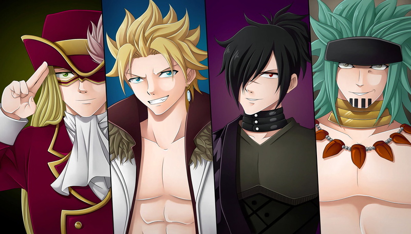Orga Nanagear, Rufus Lore, Fairy Tail, Sting Eucliffe, 720P, Anime, Rogue Cheney