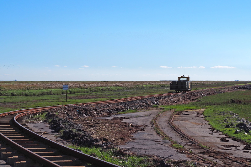 4K, Dagebüll, beauty in nature, Lore, oland, sky, langeneß, transport, railroad track, dike, scenics - nature, landscape, north sea, outdoors, environment