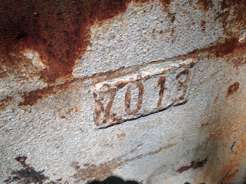 western script, wall - building feature, industry, close-up, run-down, dorsten, outdoors, north rhine westphalia, wall, metal, old, lore, number, decay