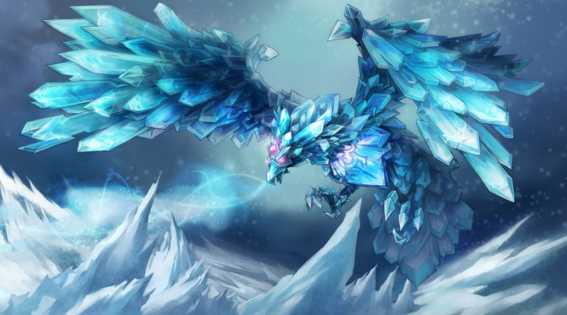 legends, animal wildlife, beauty in nature, Game, blue, cold temperature, close-up, nature, animal, leagueoflegends, Artwork, Fanart, 2K, winter, bird