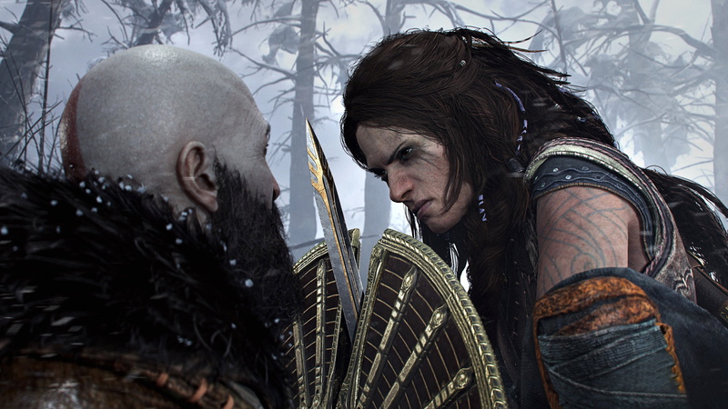 Kratos, Santa Monica Studio, Freya, 4K, God of War, God of War Ragnarök, Sony, PlayStation 4, PlayStation, 4K, Playstation 5