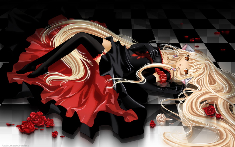blondes, Dress, chobits, 2K, hd, art, freya