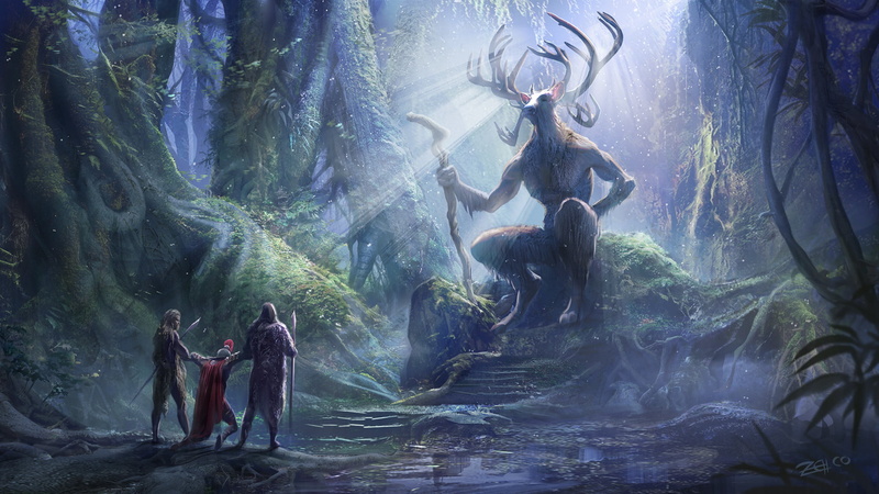 Fantasy, 1080P, Creature, Forest, Cernunnos, Celtic