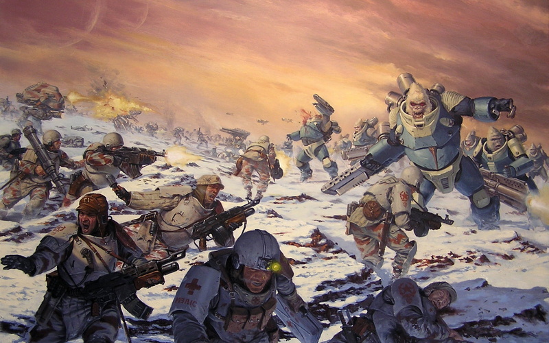apes, art and craft, government, men, nature, science fiction, suit, high angle view, large group of people, day, representation, power armor, land, male likeness