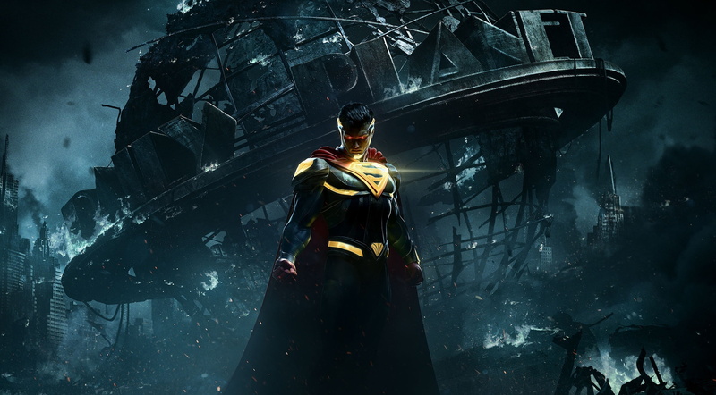 night, clothing, spirituality, male likeness, video game, injustice, 2K, representation, nature, Batman, creativity, building, Games, statue, superman