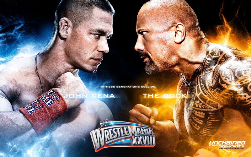 wwe, rock, Wrestlemania, cena, sports, john, art, world, x, 720P, wrestling, hd, entertainment, The Rock