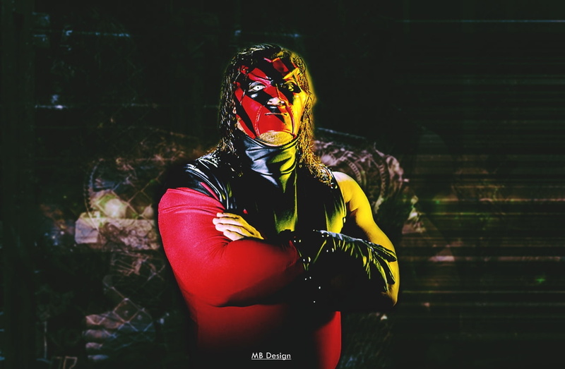 young adult, 720P, actor, adult, waist up, young women, real people, wrestler, representation, standing, costume, scarf, Kane WWE, indoors, Glenn Thomas Jacobs