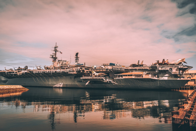 waterfront, nautical vessel, outdoors, boat, marine, 5K, pier, harbor, reflection, water, san diego, nature, built structure, building exterior, architecture