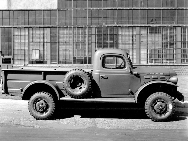 power, 4x4, retro, truck, dodge, military, wagon, 1946, 720P