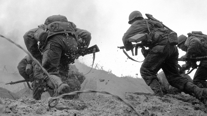1080P, beach, soldier, World War II, people, Omaha Beach, war