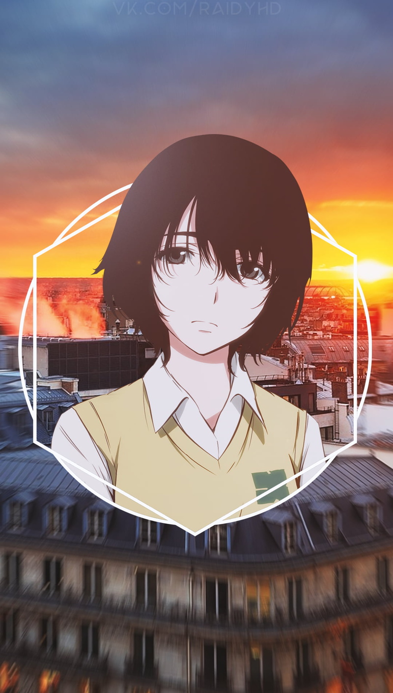 720P, picture-in-picture, anime, Mishima Lisa, anime girls, Zankyou no Terror