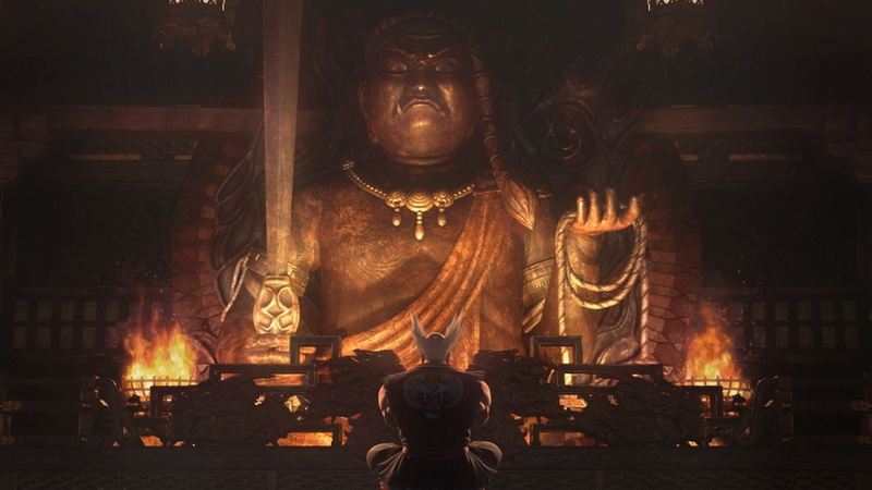 praying, real people, architecture, heihachi tekken 7, 1080P, place of worship, art and craft, shrine, belief, built structure, male likeness, one person