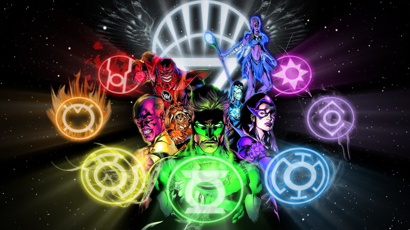 characters, 720P, lantern, cartoon/comic, green, hd