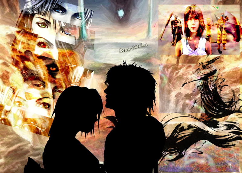 final fantasy x, tidus, final fantasy 10, games, silhouette, video games, amp, ff10, 1080P, yuna