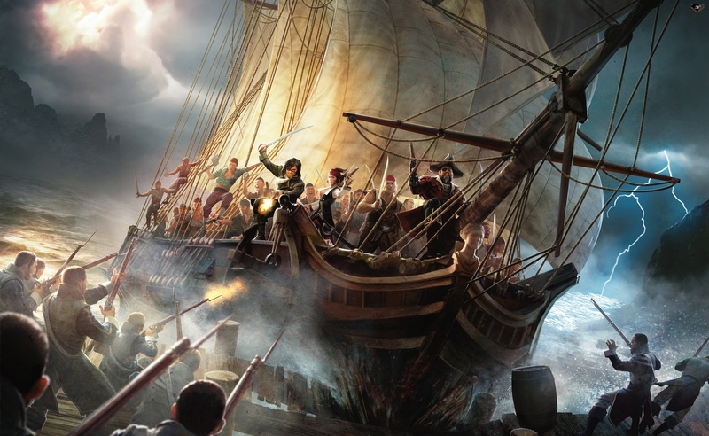 Games, mode of transportation, people, Ship, men, video game, nature, nautical vessel, sky, sea, religion, risen 2, risen, transportation, water