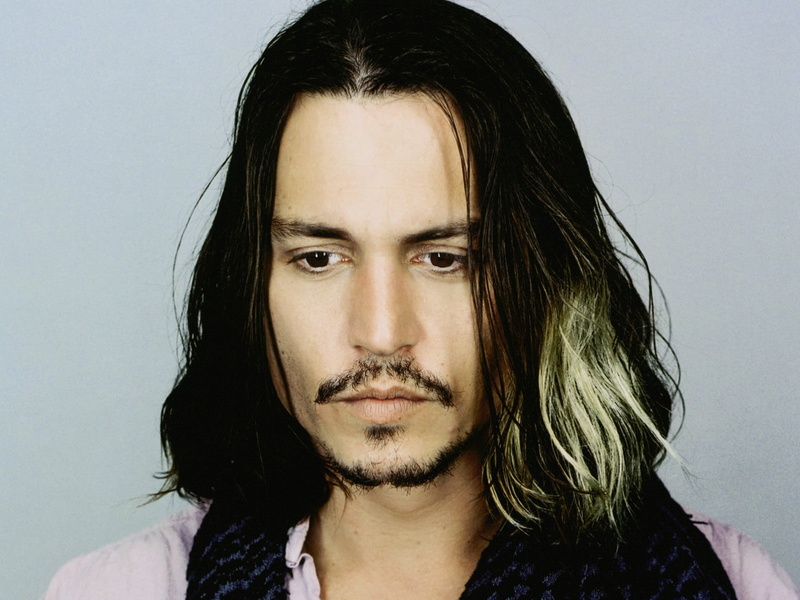 long, mature, man, eyes, hair, johnny depp, black, celebrities, depp, black eyes, 720P, long hair, johnny