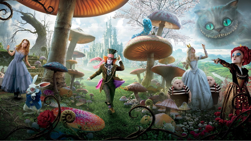 White Queen (Alice in Wonderland), 1080P, Anne Hathaway, Movie, Mad Hatter, Tweedledum, Cheshire Cat, Johnny Depp, Queen Of Hearts, Alice in Wonderland (2010)