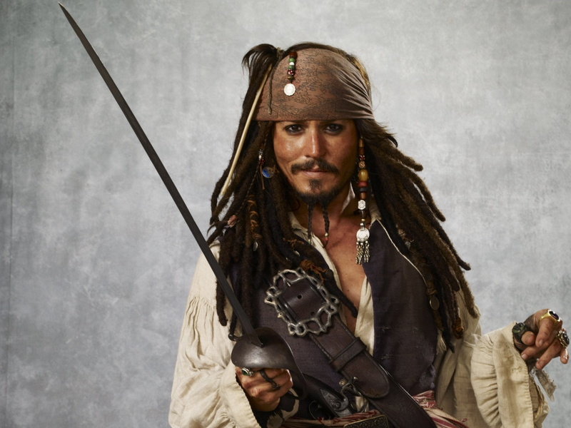 hair, Beard, music, men, adult, Pirates Of The Caribbean, looking at camera, Long Hair, Johnny Depp, 1080P, Actor, individuality, dreadlocks, waist up