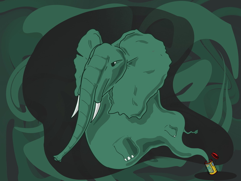 color correction, elephant, 00111 (Artist), abstract, 2K