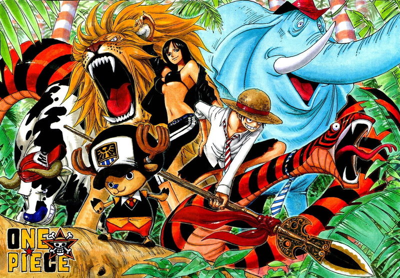 pirates, Jungle, One Piece (anime), manga, one, piece, strawhat, 720P, art, anime, hunt, hd