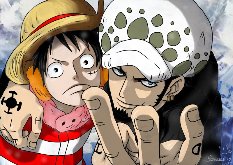 Trafalgar Law, 1080P, Anime, One Piece, Monkey D. Luffy