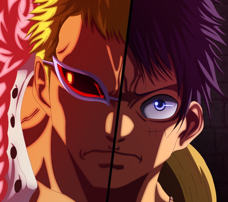 Donquixote Doflamingo, Monkey D. Luffy, Anime, One Piece, 1080P