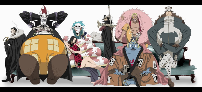Boa Hancock, still life, Jinbei, female likeness, representation, variation, Crocodile (character), Dracule Mihawk, no people, mask - disguise, human representation