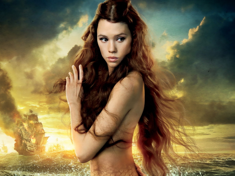 digital composite, beauty, sunset, young adult, sea, portrait, hair, looking at camera, hairstyle, sky, fashion, Pirates, water, Syrena, Stranger, beautiful woman