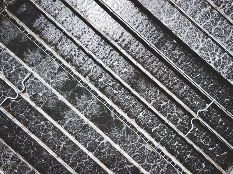 line, transportation, wastewater, waterwork, pattern, water, outdoors, birds eye, purification, sewage effluent, street, geometry, oxidation, settling basin