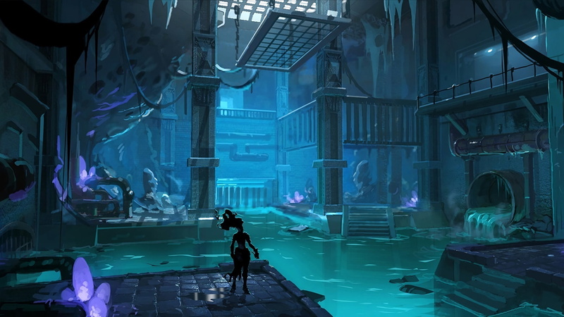Dark, 1080P, Darksiders 3, artwork, video games, underground, Darksiders, Sewers, digital art, fantasy Art, Pipes