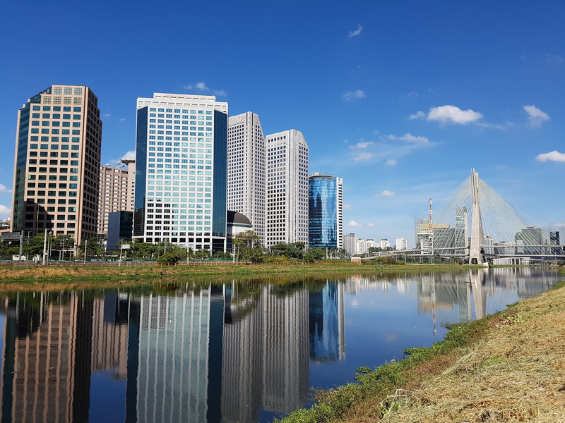 são paulo, day, City, built structure, water, metropolis, building, outdoors, sky, 4K, modern, tall building, tourism, high, Sewer, buildings, no people