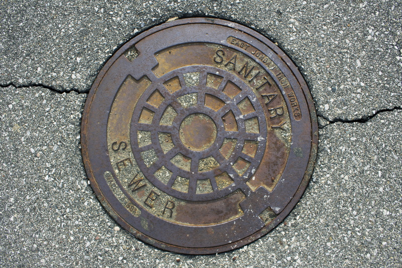 outdoors, shape, metal, no people, safety, day, city, cover, ground, manhole, directly above, sewage, manhole cover, road, round, 4K, drain, sewer, circle