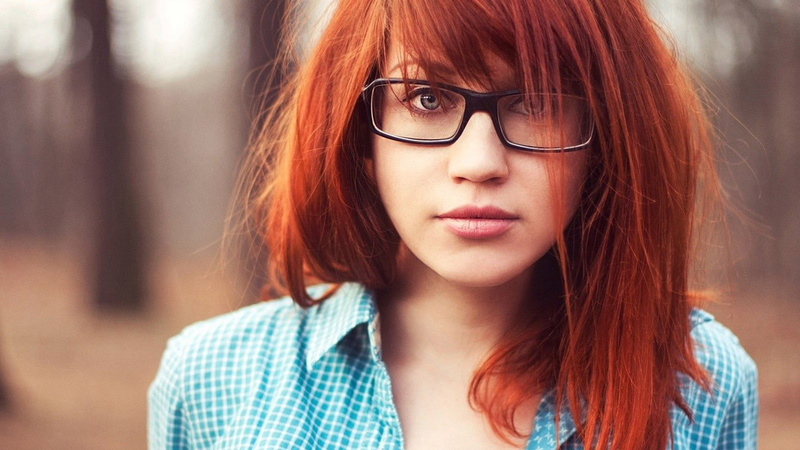 long hair, hipster - person, women, adult, teenager, beautiful people, adolescence, beauty, face, dyed red hair, hair, black, females, contemplation, button