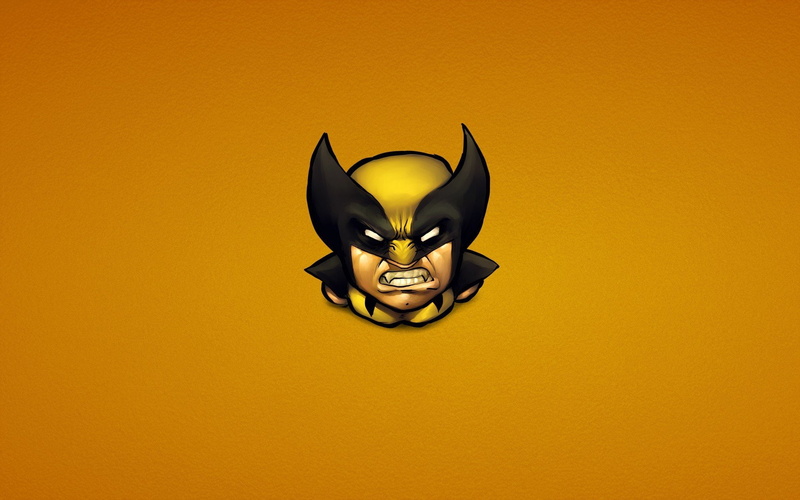 Paul Davey, yellow, minimalism, 1080P, wolverine
