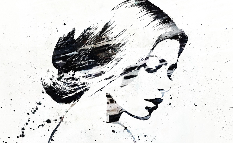 Graffiti, young adult, creativity, paint, real people, 2K, women, Splash, indoors, human face, depression - sadness, close-up, Jones, white background