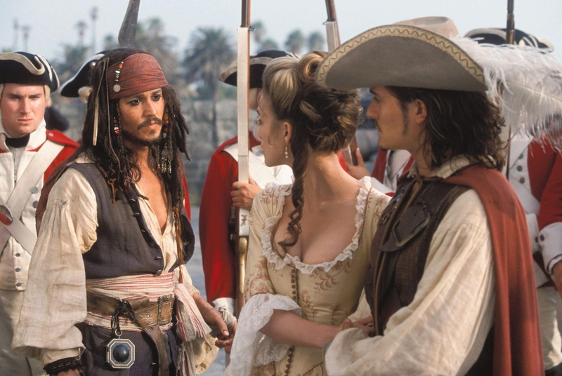 Pirates Of The Caribbean: The Curse Of The Black Pearl, Keira Knightley, Will Turner, Johnny Depp, Pirates Of The Caribbean, Elizabeth Swann, Jack Sparrow