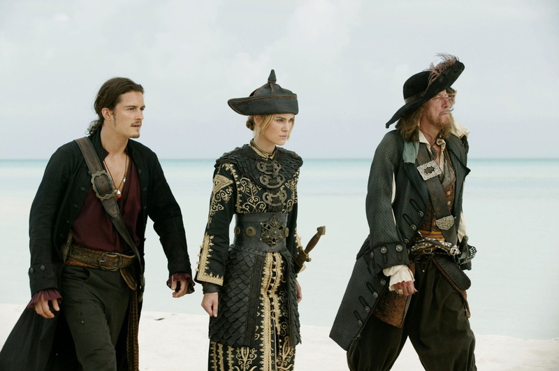 Pirates Of The Caribbean, Hector Barbossa, Geoffrey Rush, Orlando Bloom, Keira Knightley, 1080P, Will Turner, Pirates Of The Caribbean: At Worlds End