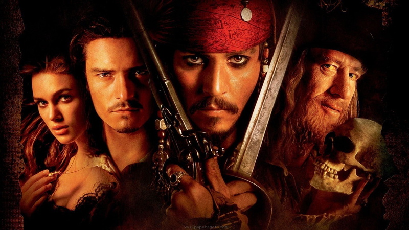 Pirates of the Caribbean: The Curse of the Black Pearl, 1080P, Orlando Bloom, Johnny Depp, movies, Keira Knightley