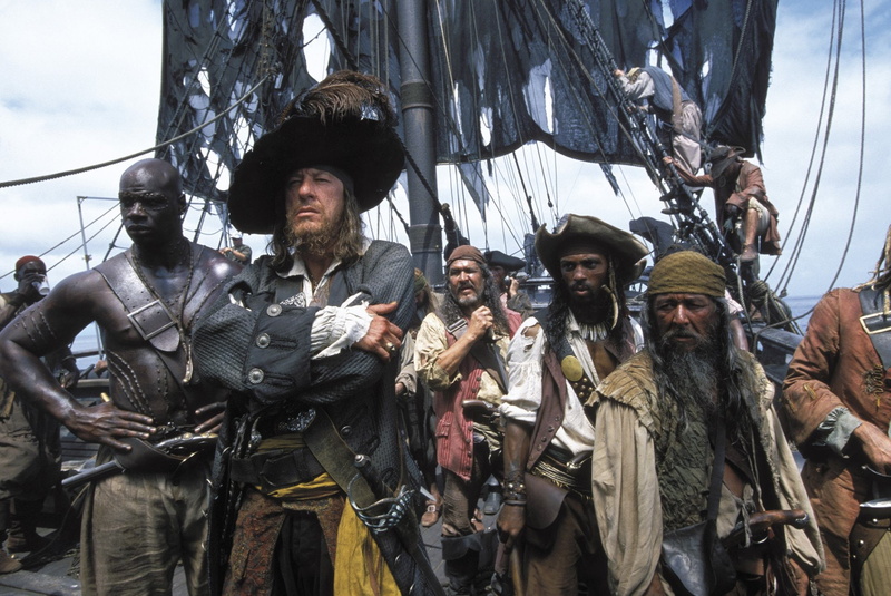Hector Barbossa, Pirates Of The Caribbean: The Curse Of The Black Pearl, Geoffrey Rush, Pirates Of The Caribbean, 1080P