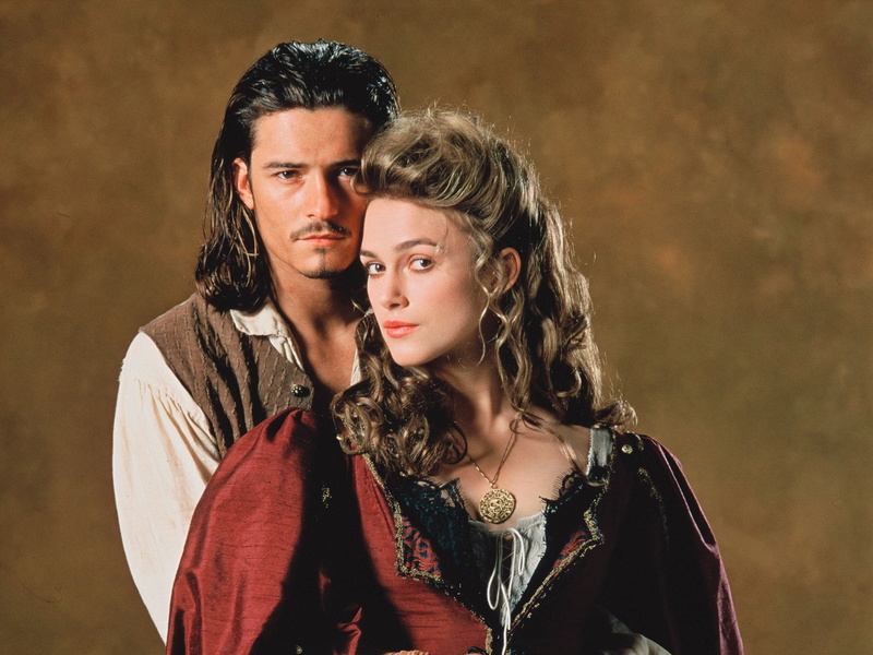 1080P, Elizabeth Swann, Orlando Bloom, Pirates Of The Caribbean, Pirates Of The Caribbean: The Curse Of The Black Pearl, Keira Knightley, Will Turner