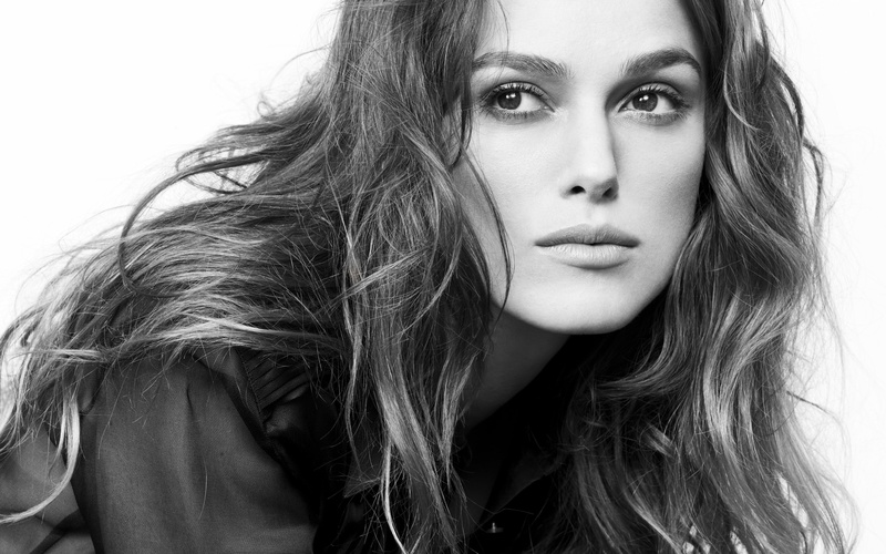 women, Keira Knightley, 2K, monochrome