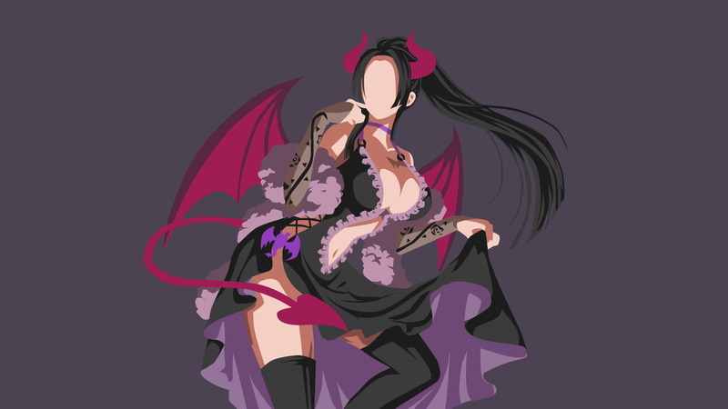 Boa Hancock, 1080P, minimalism, anime boys, anime girls, anime, One Piece