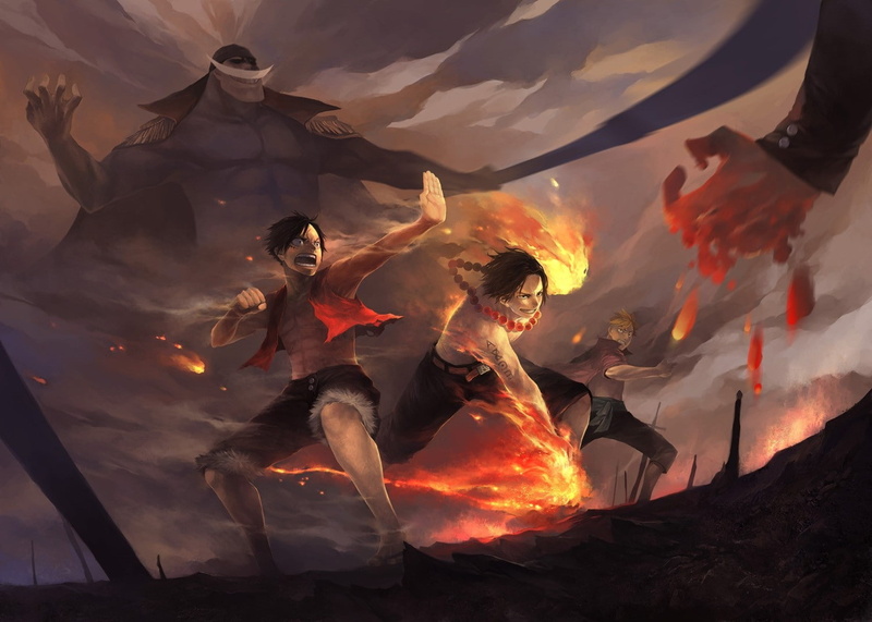 one piece monkey d luffy portgas d_ ace edward newgate marco sakazuki, 720P