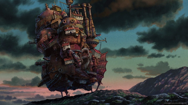 pirate ship, 1080P, cartoons, fantasy, pirate, ship, fly