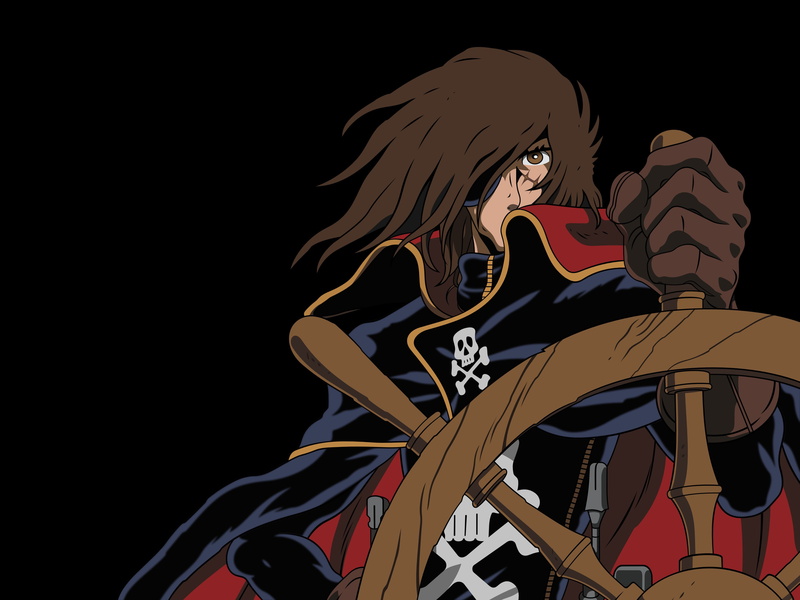 red, series, night, studio shot, animal wildlife, space, Harlock, nature, human representation, creativity, outdoors, captain, 4K, arts culture and entertainment