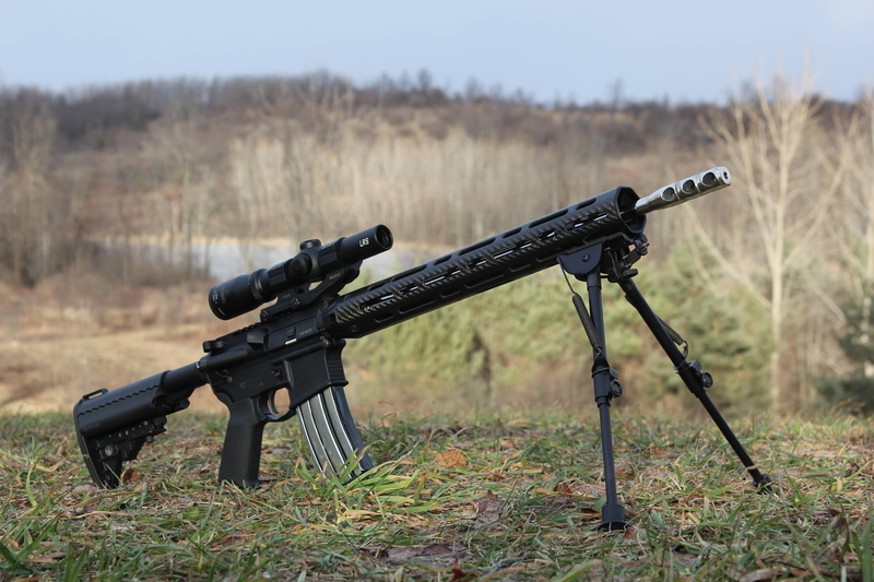 nature, focus on foreground, Built AR-15, gun, machine gun, field, day, metal, military, 2K, weapon, tranquil scene, tranquility, no people, land, grass