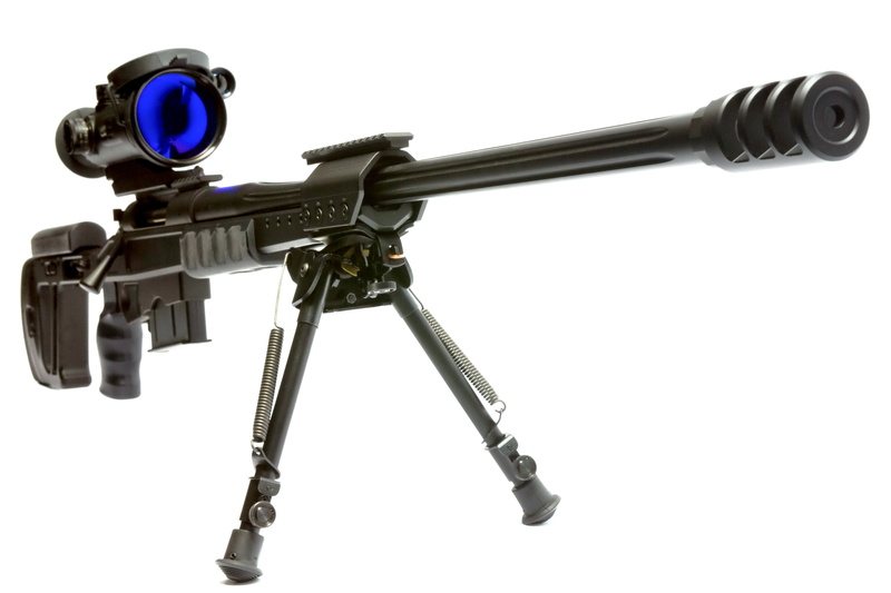 single object, 1400, material, sample, powerful, interesting, studio shot, Sniper, strap, Picatinny rail, close-up, box, muzzle, surveillance, protection